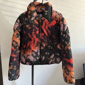 Urban Outfitters Floral Puffer Jacket sz L